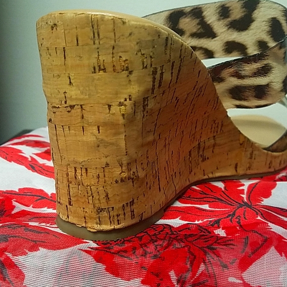 JUSTFAB Animal print wedges - Picture 3 of 5